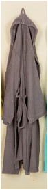Bata de baño talla xl color plata