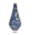 Jarron decorativo mediano en tonos azules h 15 w 4 l 7