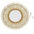 Espejo redondo rattan natural 43.5"diametro