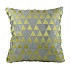 Cojin decorativo de 45x45  color amarillo con gris