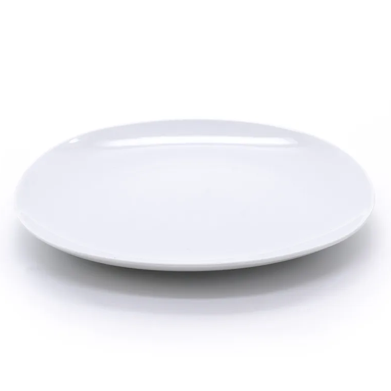 Plato para postre de porcelana coleccion karma white