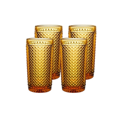 Set 4 Vasos para Whisky Ámbar, Biccos