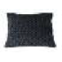 Cojin decorativo de terciopelo en color negro 18"x18"