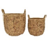 Cesta cil base redonda natural jacinto de agua peq