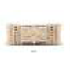 Cojin decorativo en tonos marron claro con detalles en negro 24"x14"