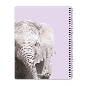 Agenda grande 2021 fondo rosado con diseño de elefante