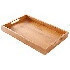 Bandeja pequeña para servir de madera con asas medidas 12¨x10¨x1.5¨