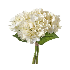 Ramo de hortensias en tonos blanco y beige 13.5"