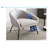 Sillon color gris con patas de acero color negro