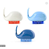 Cepillo para uñas diseño de ballena