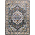 Alfombra persa con diseno vintage en tonos beige y gris 5x8