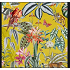 Cojin decorativo de 50x50 con diseño de flores color amarillo