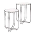 Mesa Lateral Top Marmol Blanco G