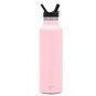 Botella de agua ascent  de acero inoxidable color rosado 20 oz