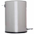 Basurero con tapa y pedal de acero inoxidable color gris capacidad 3l