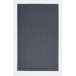 Salida de baño tipo toalla chevron de latex color carbon 50x80