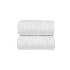 Toalla de cara ribbon color blanco 30x50