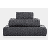 Toalla de cara chevron color carbon 50x100