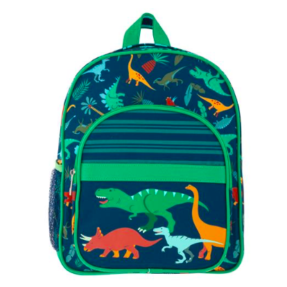 Mochila de dinosaurio color verde