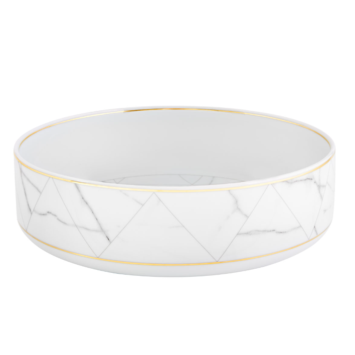 Ensaladera grande de porcelana vajilla carrara