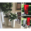 Maceta Rialdi conica mediana color blanco mate