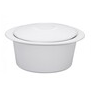 Recipiente de porcelana con tapa de 24" coleccion fusion