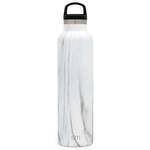 Botella de agua ascent de acero inoxidable color marmol blanco 24 oz