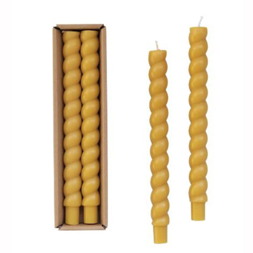 Set de 2 Velas Twisted Amarillas