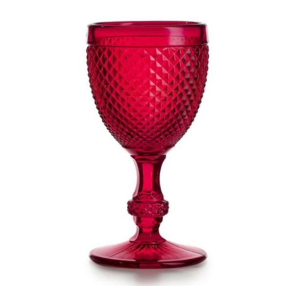 Set de 4 Copas para Agua Roja, Bicos