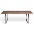 Mesa de comedor jordan rectangular base de acero y top de madera dimensiones 30"x78.75"x39.5"