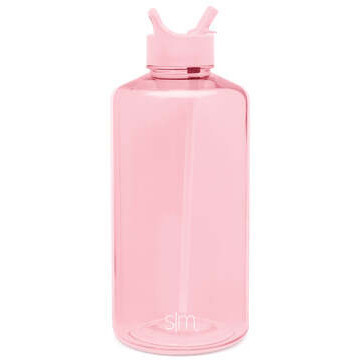 Botella de plastico summit color rosado de 128 oz