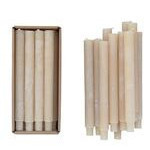 Candela conica lisa color blanco  sin aroma 4.2 x 3.0 x 10.1  15 horas