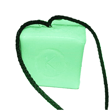 Soap on a rope - lemon verbena & thyme (verde claro)