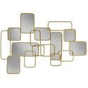 Decoracion de pared de metal 39" abstracto espejo