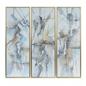 Pintura abstracta multicolores de 62 x 22"