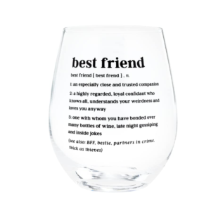 "Vaso para Vino, Best Friend"