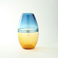 Vase decorativa ambar azul 12.5" alto x 7.5"