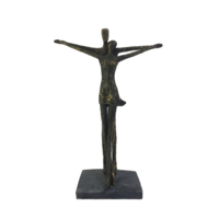 Escultura de poliresina color bronce titanica 15"