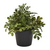 Planta artificial en macetera negra 8 x 8 x 8″