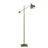 Lampara de piso pivot color dorado de 13.75 x 13.75 x 70 pulg
