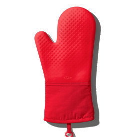 Guante de silicon para hornear color rojo