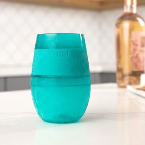 Vaso refrigerante para vino con silicon Turquesa - Imagen 2