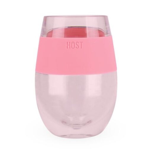 Vaso refrigerante para vino con silicon Rosa