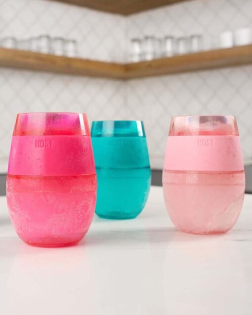 Vaso refrigerante para vino con silicon Rosa - Imagen 2