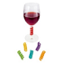 Distintores de copas de vino en forma de espiral de distintos colores