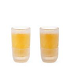 Set de 2 vasos altos enfriadores color amarillo