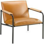 Silla sauder boulevard color camel de 28.38 x 26 x 26.75 pulg.