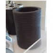 Vaso para cepillos  de madera color cafe oscuro