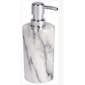 Dispensador para jabon liquido de marmol color blanco y gris