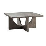 Mesa de centro cuadrada de madera patas de madera 38x38x18"